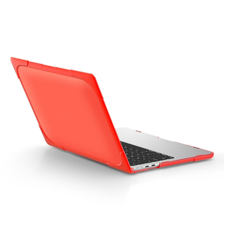 For MacBook Air 13.6 inch A2681 2022 / M3 2024 A3113 / M4 2025 A3240 TPU + PC Two-color Anti-fall Laptop Protective Case(Red) - MacBook Air Cases by PMC TechLife | Online Shopping South Africa | PMC TechLife | Buy Now Pay Later Mobicred