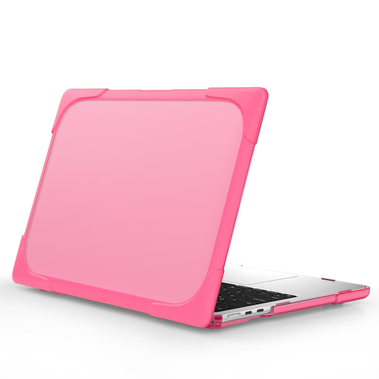 For MacBook Air 13.6 inch A2681 2022 TPU + PC Two-color Anti-fall Laptop Protective Case(Rose Red) - MacBook Air Cases by PMC TechLife | Online Shopping South Africa | PMC TechLife