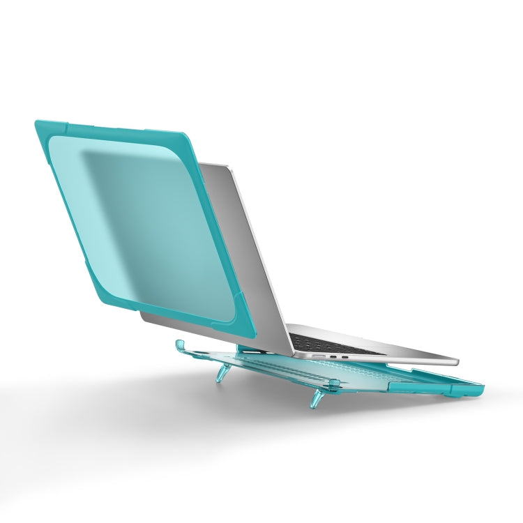 For MacBook Air 13.6 inch A2681 2022 TPU + PC Two-color Anti-fall Laptop Protective Case(Light Blue) - MacBook Air Cases by PMC TechLife | Online Shopping South Africa | PMC TechLife
