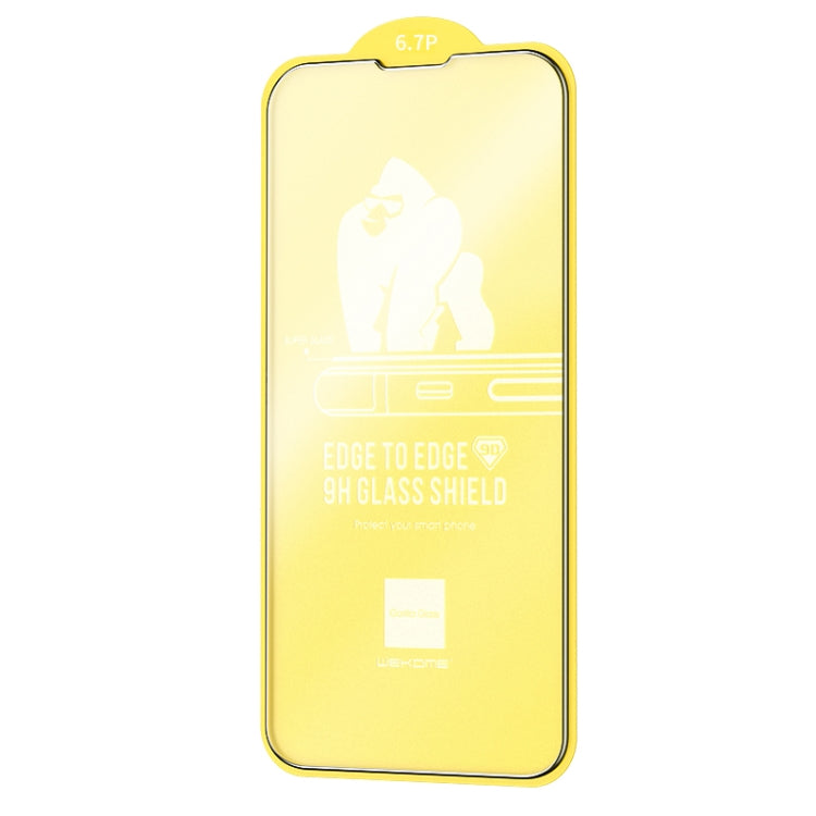 For iPhone 14 Plus WEKOME 9D Curved Frosted Tempered Glass Film - iPhone 14 Plus Cases by WK | Online Shopping South Africa | PMC TechLife