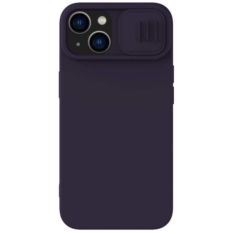 For iPhone 14 NILLKIN CamShield MagSafe Liquid Silicone Phone Case (Deep Purple) - iPhone 14 Cases by NILLKIN | Online Shopping South Africa | PMC TechLife