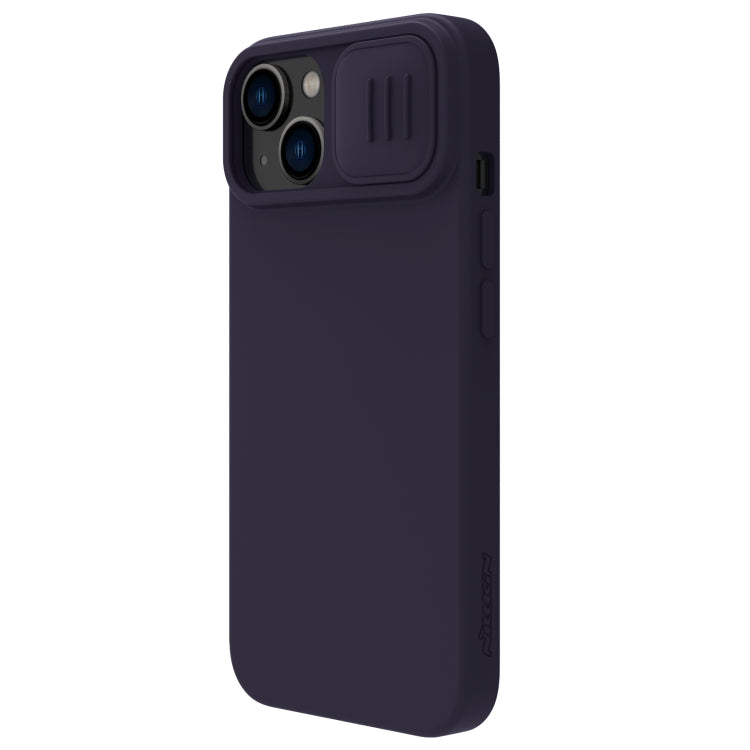 For iPhone 14 NILLKIN CamShield MagSafe Liquid Silicone Phone Case (Deep Purple) - iPhone 14 Cases by NILLKIN | Online Shopping South Africa | PMC TechLife