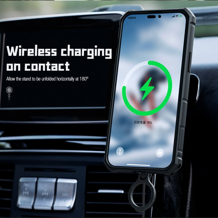 For iPhone 14 Pro NILLKIN CamShield Armor Pro Magnetic Phone Case(Blue) - free shipping - PMC TechLife - Order now!