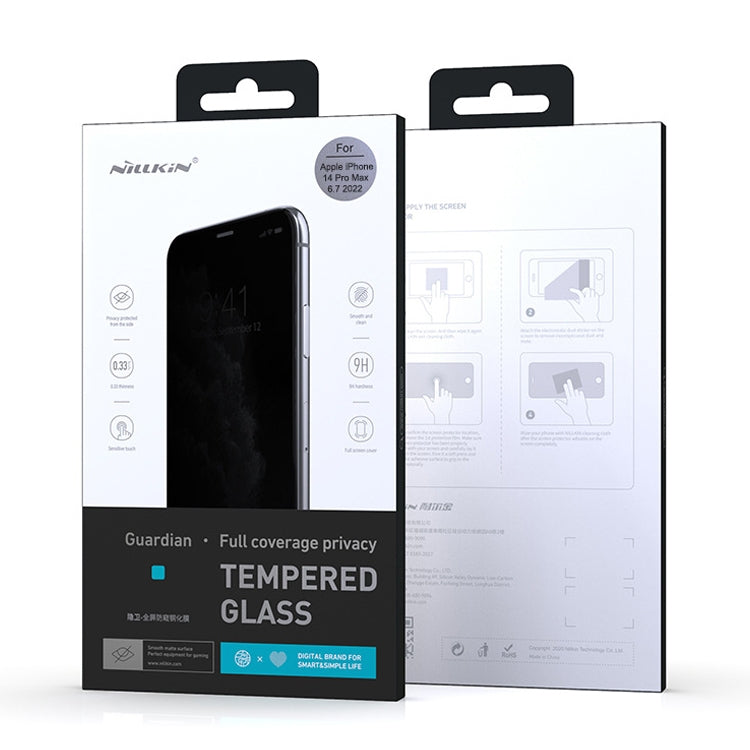 For iPhone 14 Pro NILLKIN Fog Mirror 0.33mm 9H Full Screen Matte Tempered Glass Film - iPhone 14 Pro Tempered Glass by NILLKIN | Online Shopping South Africa | PMC TechLife