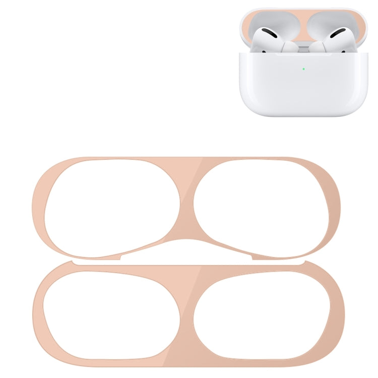 For Apple AirPods Pro 2 Wireless Earphone Protective Case Metal Sticker(Flesh Color) - Protective Sticker by PMC TechLife | Online Shopping South Africa | PMC TechLife