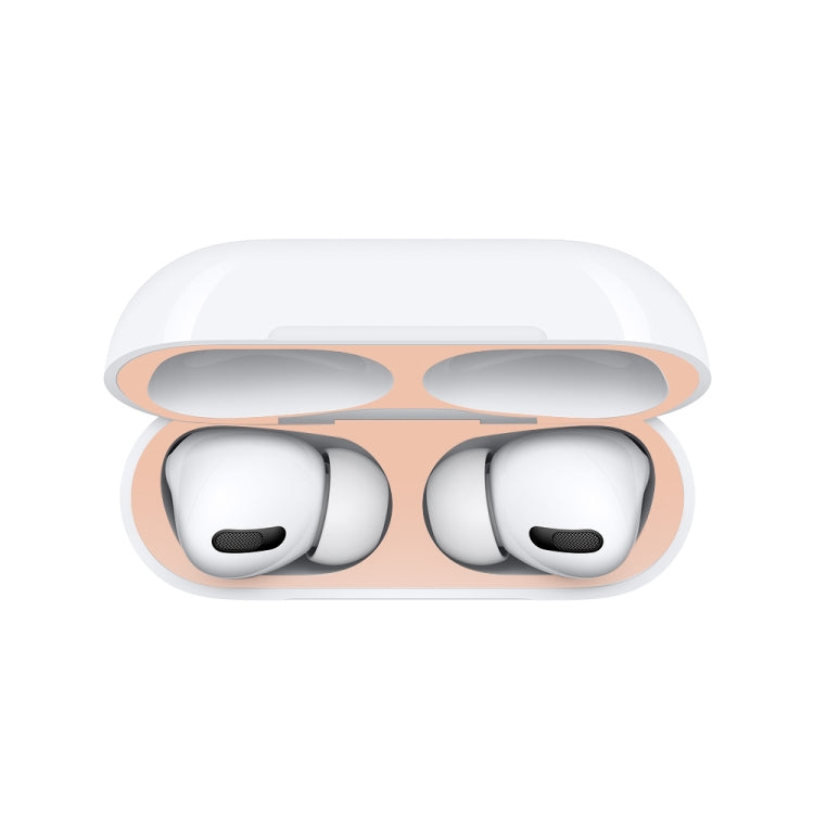 For Apple AirPods Pro 2 Wireless Earphone Protective Case Metal Sticker(Black) - Protective Sticker by PMC TechLife | Online Shopping South Africa | PMC TechLife