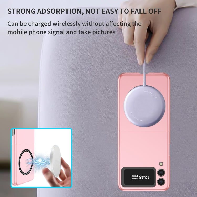 For Samsung Galaxy Z Flip3 5G Magsafe Magnetic Folding PC Phone Case(Pink) - Galaxy Phone Cases by PMC TechLife | Online Shopping South Africa | PMC TechLife | Buy Now Pay Later Mobicred