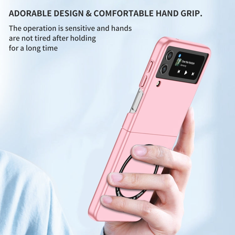 For Samsung Galaxy Z Flip4 Magsafe Magnetic Folding PC Phone Case(Pink) - Galaxy Z Flip4 5G Cases by PMC TechLife | Online Shopping South Africa | PMC TechLife