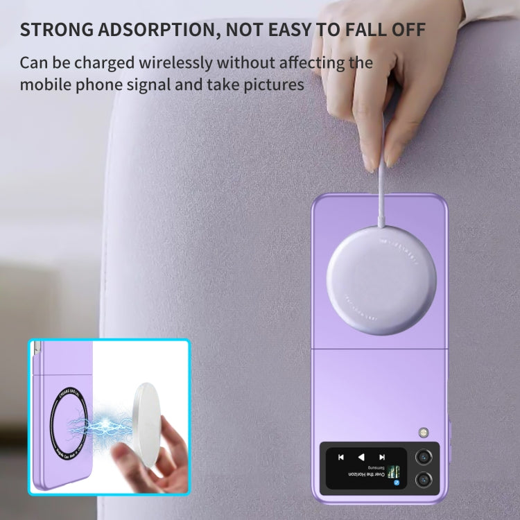 For Samsung Galaxy Z Flip4 Magsafe Magnetic Folding PC Phone Case(Purple) - Galaxy Z Flip4 5G Cases by PMC TechLife | Online Shopping South Africa | PMC TechLife