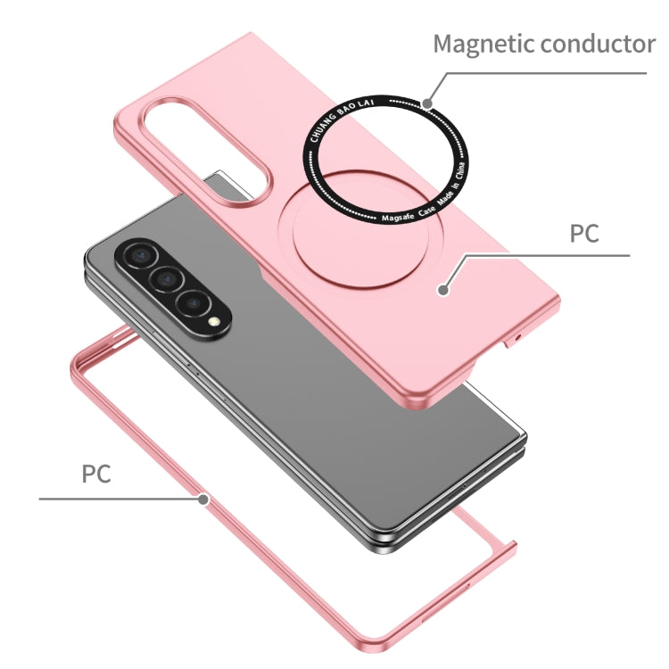 For Samsung Galaxy Z Fold4 Magsafe Magnetic Folding PC Phone Case(Pink) - Galaxy Z Fold4 5G Cases by PMC TechLife | Online Shopping South Africa | PMC TechLife