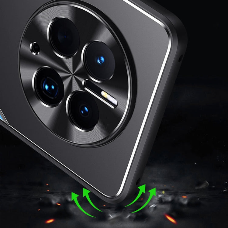 For Huawei Mate 50 Pro Blade Series TPU + Titanium Alloy Phone Case(Black Red) - free shipping - PMC TechLife - Order now!