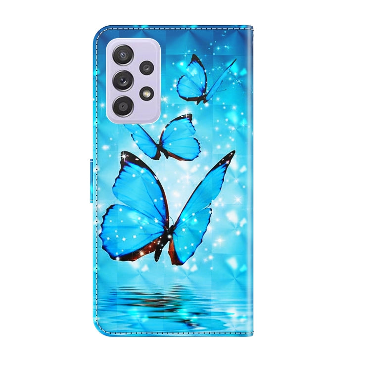 For Samsung Galaxy A23 4G/5G 3D Painting Pattern TPU + PU Leather Phone Case(Three Butterflies) - free shipping - PMC TechLife - Order now!