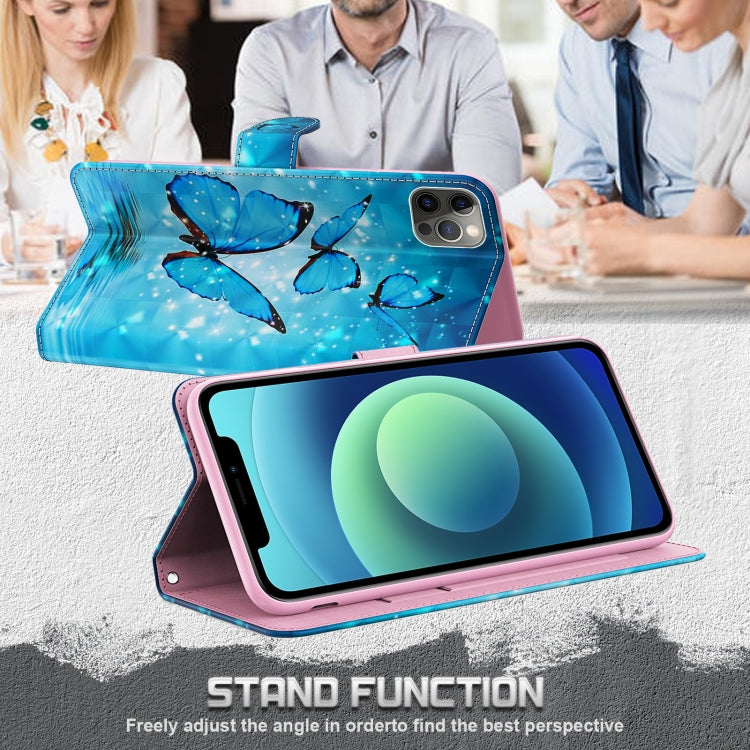 For Samsung Galaxy A23 4G/5G 3D Painting Pattern TPU + PU Leather Phone Case(Three Butterflies) - free shipping - PMC TechLife - Order now!