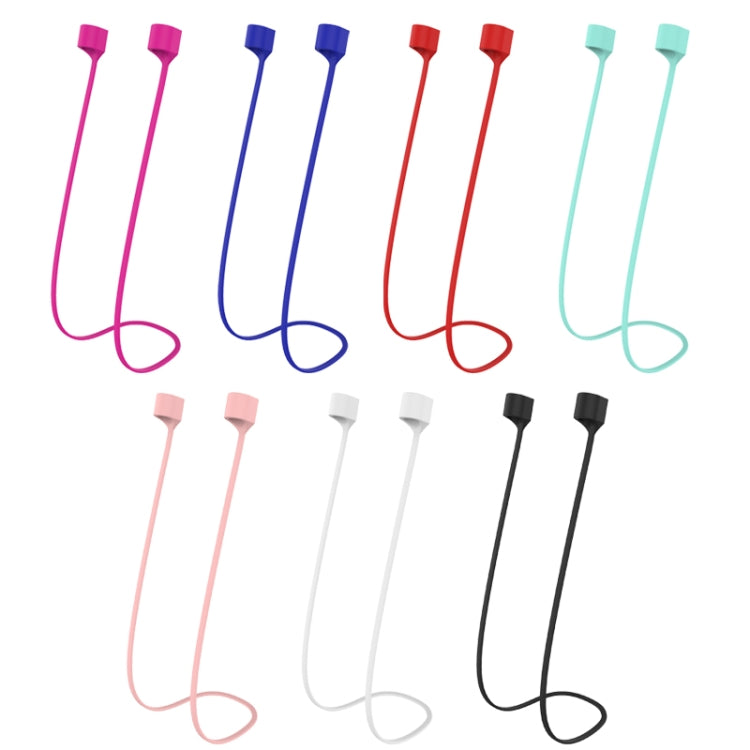 For AirPods Pro 2 Bluetooth Headset Anti-lost Rope Magnetic Silicone Lanyard(Rose Red) - Anti-lost & Holder by PMC TechLife | Online Shopping South Africa | PMC TechLife | Buy Now Pay Later Mobicred