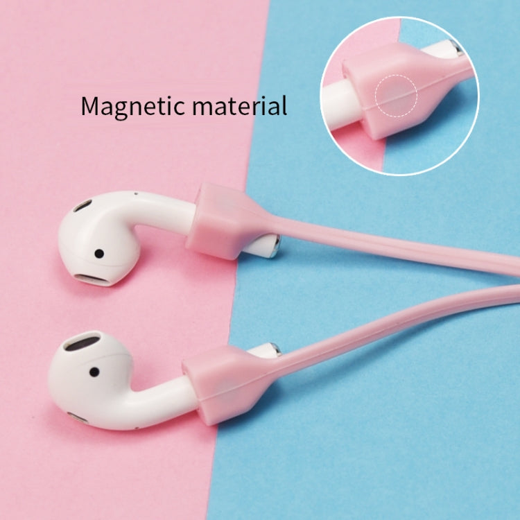 For AirPods Pro 2 Bluetooth Headset Anti-lost Rope Magnetic Silicone Lanyard(Rose Red) - Anti-lost & Holder by PMC TechLife | Online Shopping South Africa | PMC TechLife | Buy Now Pay Later Mobicred