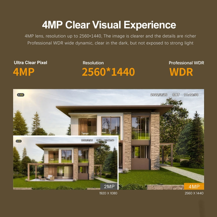 SriHome SH034C 4.0MP AI Humanoid Tracking WiFi Outdoor Surveillance Camera(EU Plug) - free shipping - PMC TechLife - Order now!