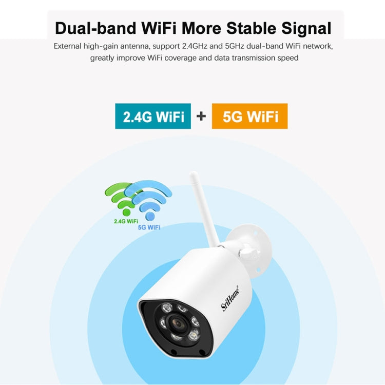 SriHome SH034C 4.0MP AI Humanoid Tracking WiFi Outdoor Surveillance Camera(UK Plug) - free shipping - PMC TechLife - Order now!