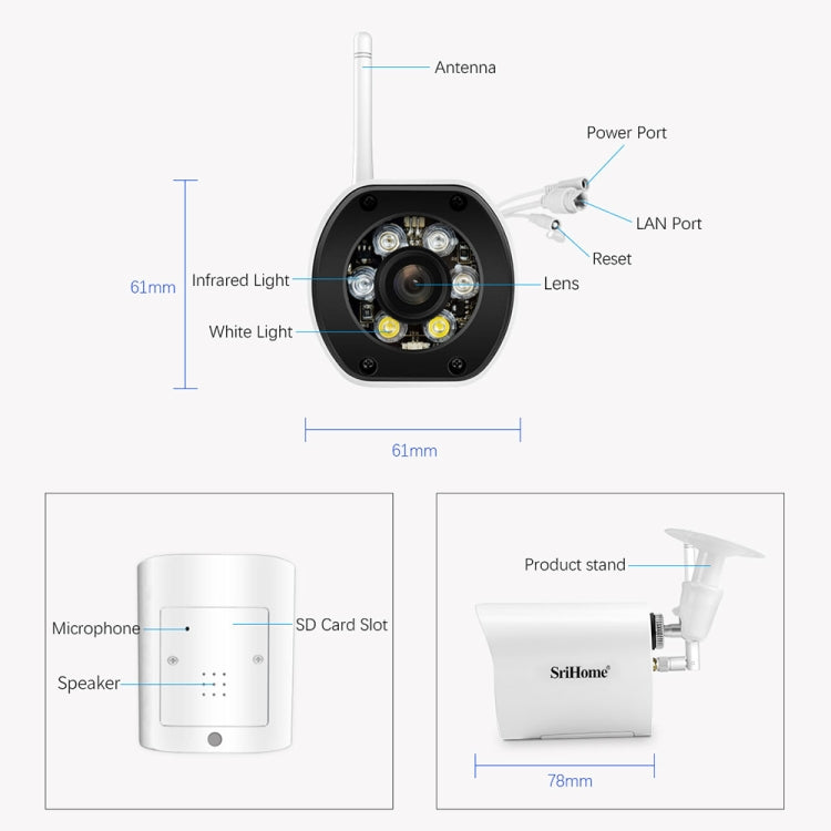 SriHome SH034C 4.0MP AI Humanoid Tracking WiFi Outdoor Surveillance Camera(UK Plug) - free shipping - PMC TechLife - Order now!