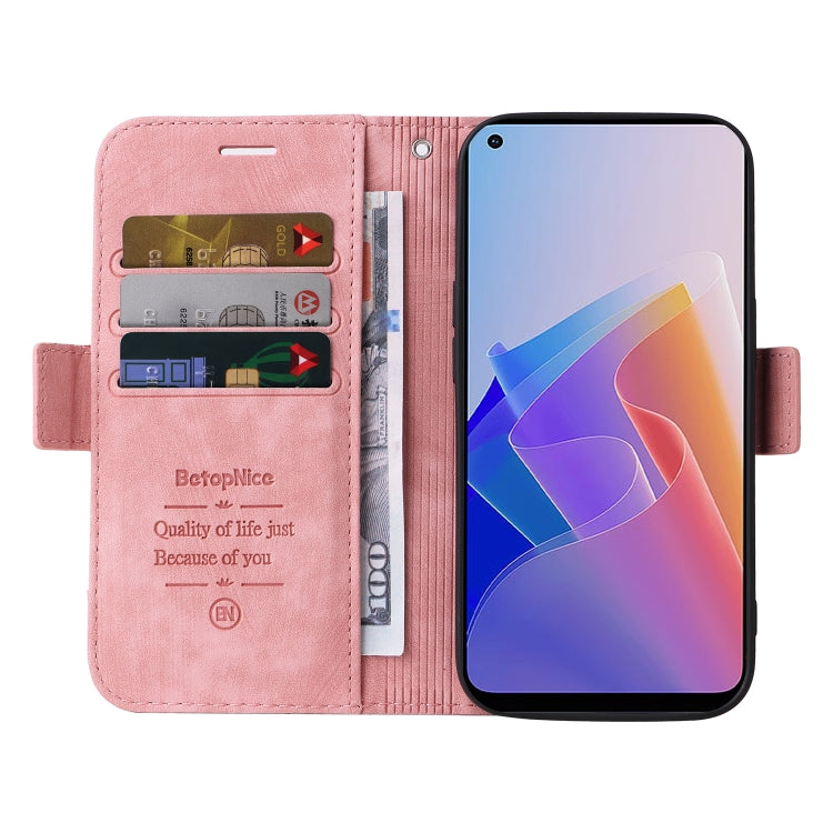 For OPPO Reno 7Z 5G BETOPNICE Dual-side Buckle Leather Phone Case(Pink) - free shipping - PMC TechLife - Order now!