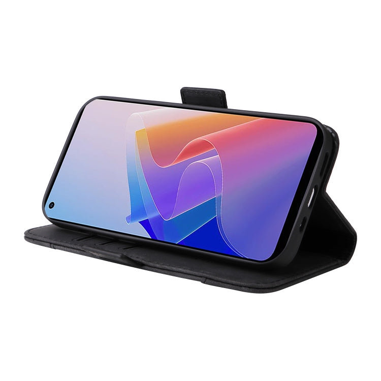 For OPPO Reno 7Z 5G BETOPNICE Dual-side Buckle Leather Phone Case(Black) - OPPO Cases by BETOPNICE | Online Shopping South Africa | PMC TechLife | Buy Now Pay Later Mobicred