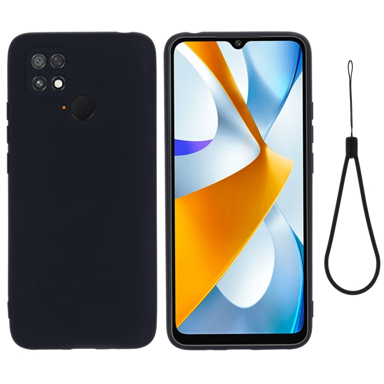 For Xiaomi Poco C40 / Redmi 10 Power / Redmi 10 India Pure Color Liquid Silicone Shockproof Phone Case(Black) - free shipping - PMC TechLife - Order now!