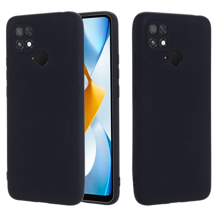 For Xiaomi Poco C40 / Redmi 10 Power / Redmi 10 India Pure Color Liquid Silicone Shockproof Phone Case(Black) - free shipping - PMC TechLife - Order now!
