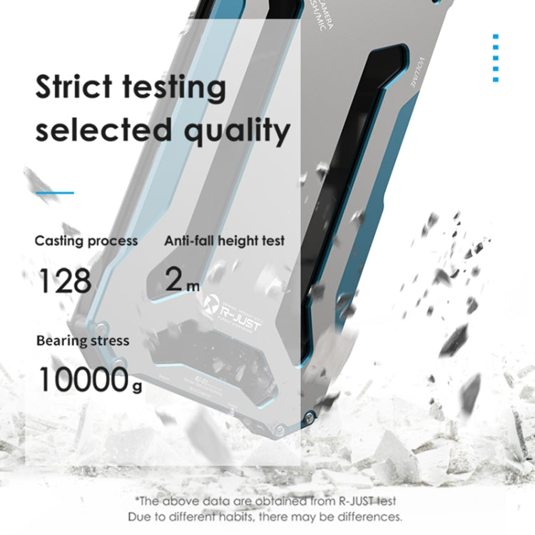 For iPhone 14 Pro Max R-JUST RJ17 Shockproof Armor Metal Phone Case(Blue) - iPhone 14 Pro Max Cases by R-JUST | Online Shopping South Africa | PMC TechLife | Buy Now Pay Later Mobicred