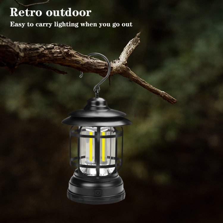 Portable Retro Hanging Lamp Lantern Camping Tent Light, Type:USB Charging(Red) - free shipping - PMC TechLife - Order now!