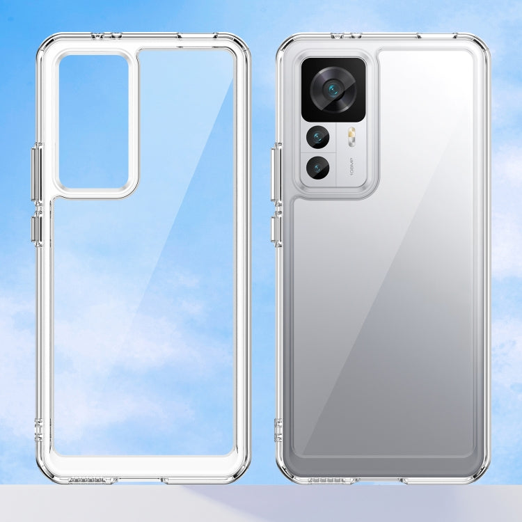 For Xiaomi Redmi K50 Ultra/Xiaomi 12T/Xiaomi 12T Pro Colorful Series Acrylic + TPU Phone Case(Transparent) - free shipping - PMC TechLife - Order now!