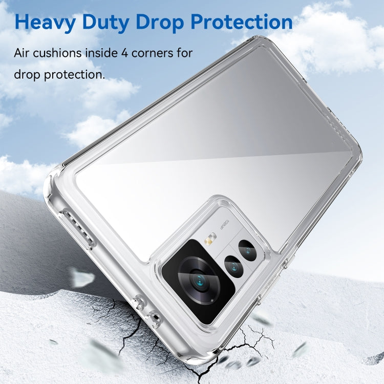 For Xiaomi Redmi K50 Ultra/Xiaomi 12T/Xiaomi 12T Pro Colorful Series Acrylic + TPU Phone Case(Transparent) - free shipping - PMC TechLife - Order now!