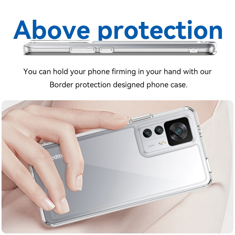 For Xiaomi Redmi K50 Ultra/Xiaomi 12T/Xiaomi 12T Pro Colorful Series Acrylic + TPU Phone Case(Transparent) - free shipping - PMC TechLife - Order now!