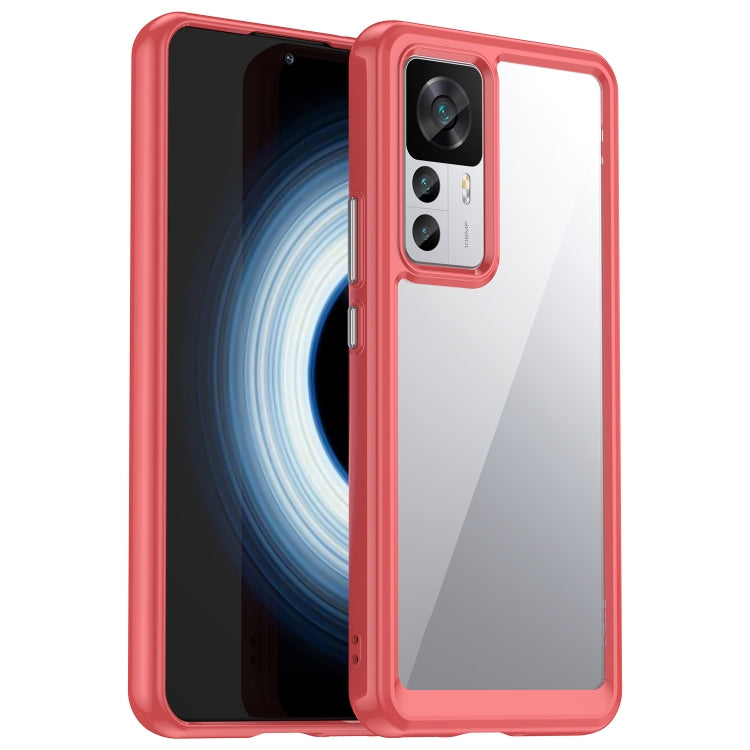 For Xiaomi Redmi K50 Ultra/Xiaomi 12T/Xiaomi 12T Pro Colorful Series Acrylic + TPU Phone Case(Red) - free shipping - PMC TechLife - Order now!