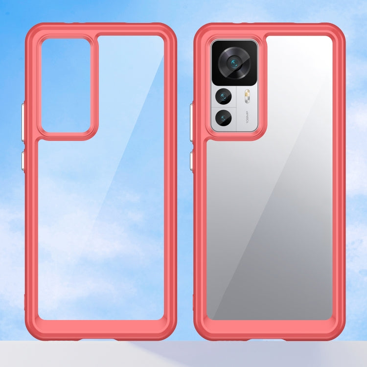 For Xiaomi Redmi K50 Ultra/Xiaomi 12T/Xiaomi 12T Pro Colorful Series Acrylic + TPU Phone Case(Red) - free shipping - PMC TechLife - Order now!