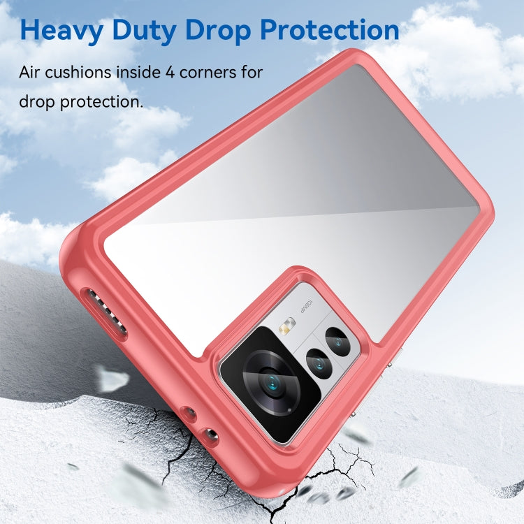 For Xiaomi Redmi K50 Ultra/Xiaomi 12T/Xiaomi 12T Pro Colorful Series Acrylic + TPU Phone Case(Red) - free shipping - PMC TechLife - Order now!