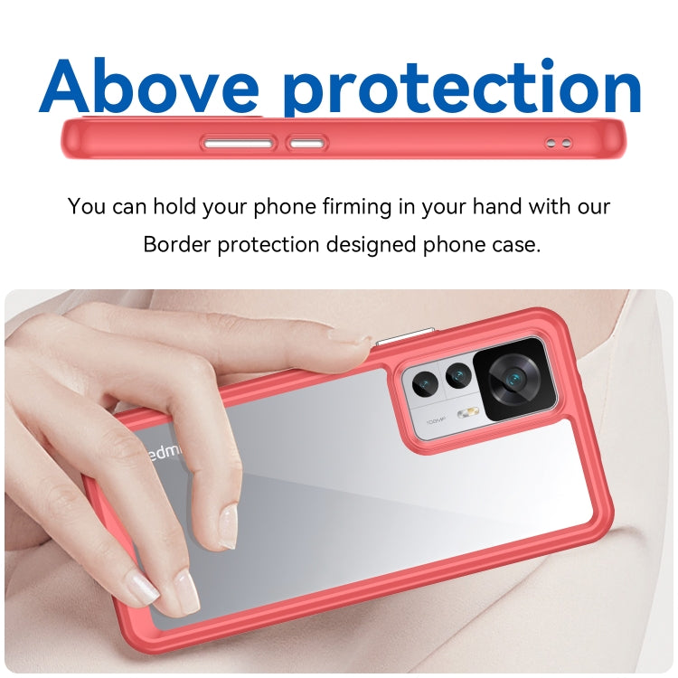 For Xiaomi Redmi K50 Ultra/Xiaomi 12T/Xiaomi 12T Pro Colorful Series Acrylic + TPU Phone Case(Red) - free shipping - PMC TechLife - Order now!