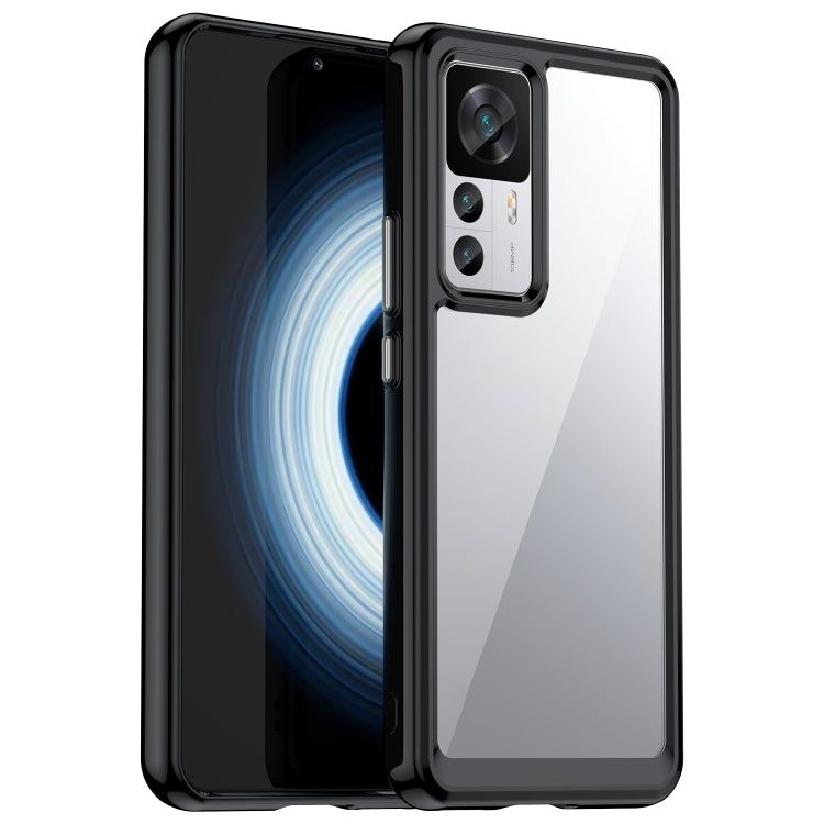 For Xiaomi Redmi K50 Ultra/Xiaomi 12T/Xiaomi 12T Pro Colorful Series Acrylic + TPU Phone Case(Black) - free shipping - PMC TechLife - Order now!
