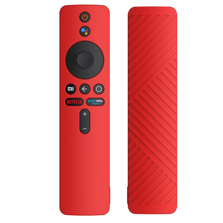 For Xiaomi MiBox S Solid Color Silicone Protective Cover(Red) - Remote Control Covers by PMC TechLife | Online Shopping South Africa | PMC TechLife | Buy Now Pay Later Mobicred