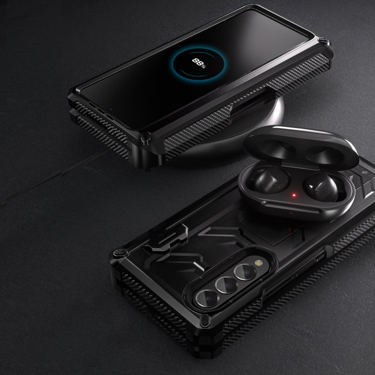 For Samsung Galaxy Z Fold3 5G Armored All-inclusive Shockproof Folding Phone Case(Black) - Galaxy Phone Cases by PMC TechLife | Online Shopping South Africa | PMC TechLife | Buy Now Pay Later Mobicred
