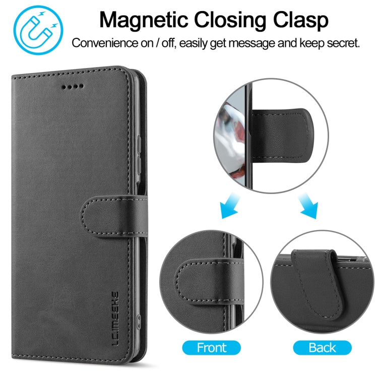 For Xiaomi 12T / 12T Pro LC.IMEEKE Calf Texture Leather Phone Case(Black) - free shipping - PMC TechLife - Order now!