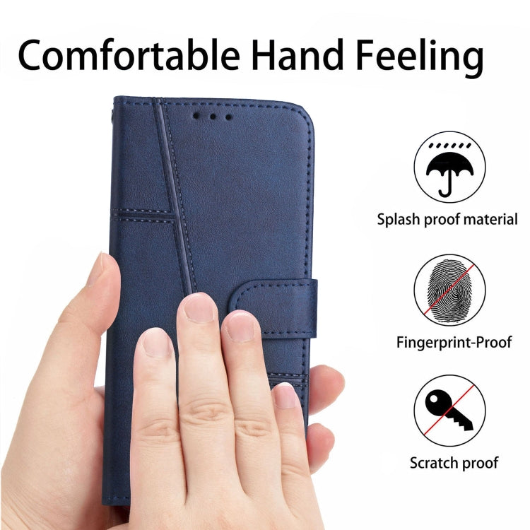 Stitching Calf Texture Buckle Leather Phone Case For OPPO A57 5G/Realme V23/A77 5G/A57 4G Global/A57e 4G Global/A57s 4G Global/A77 4G Global/OnePlus Nord N20 SE 4G Global(Blue) - free shipping - PMC TechLife - Order now!