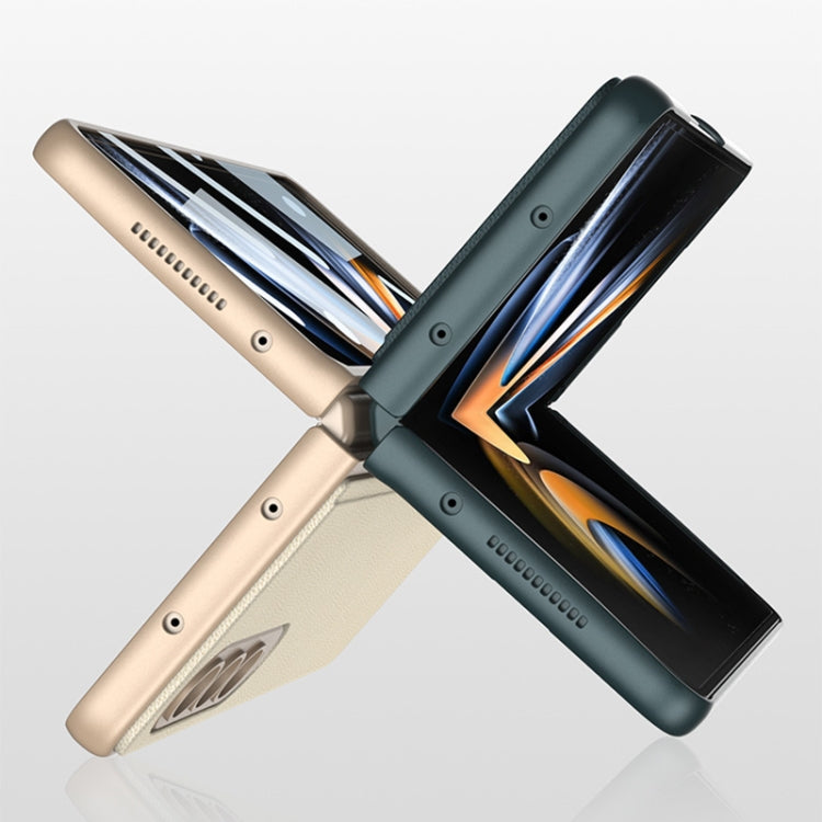 For Samsung Galaxy Z Fold4 GKK Integrated Ultra-thin Folding Leather Phone Case with Stand(Carbon Fiber) - Galaxy Z Fold4 5G Cases by GKK | Online Shopping South Africa | PMC TechLife | Buy Now Pay Later Mobicred