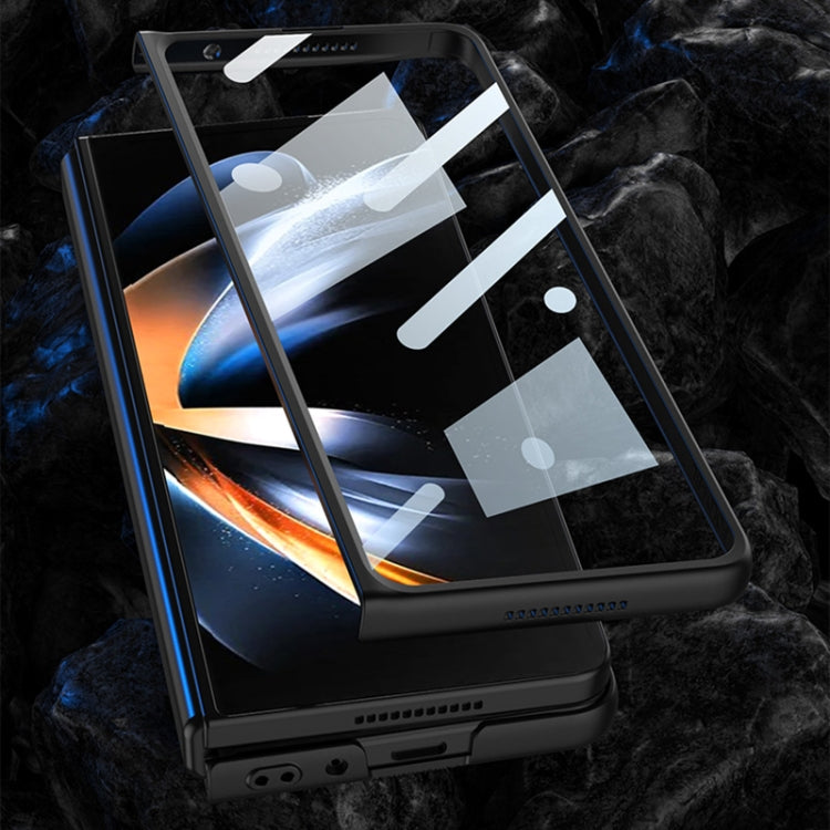 For Samsung Galaxy Z Fold4 GKK Integrated Ultra-thin Folding Leather Phone Case with Stand(Black) - Galaxy Z Fold4 5G Cases by GKK | Online Shopping South Africa | PMC TechLife | Buy Now Pay Later Mobicred