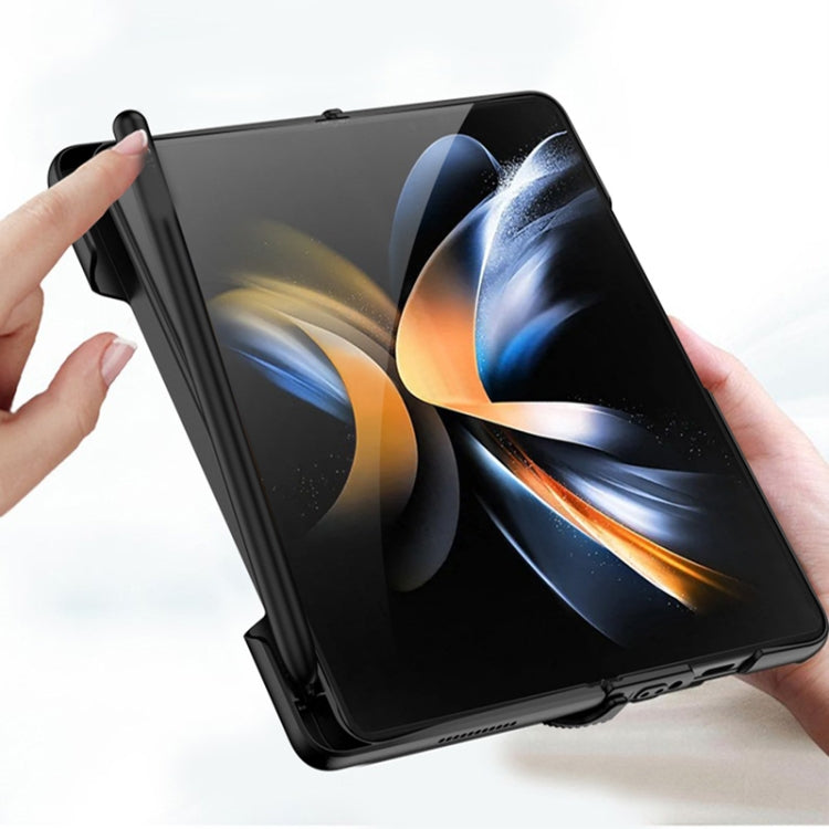 For Samsung Galaxy Z Fold4 GKK Integrated Magnetic Folding Phone Case with Pen Slot(Black) - free shipping - PMC TechLife - Order now!