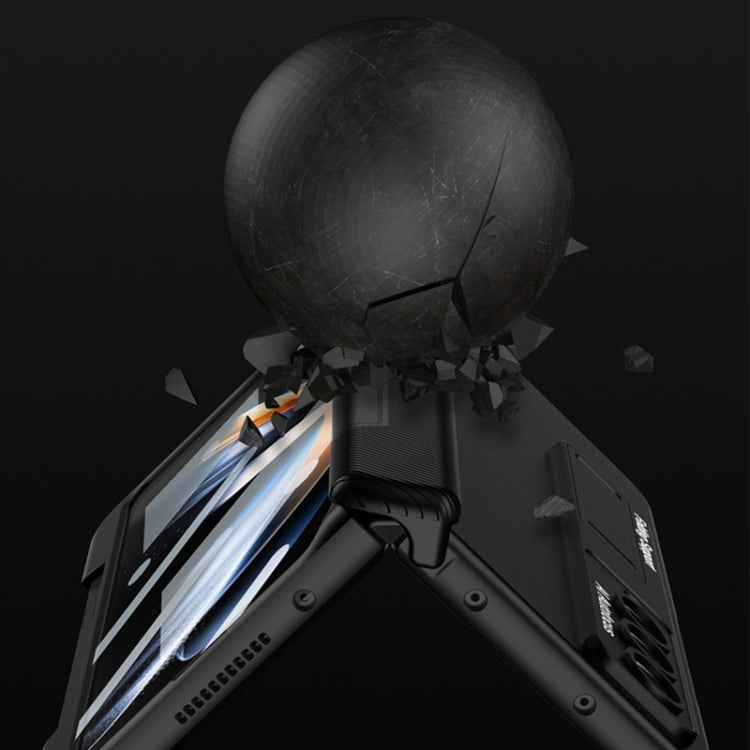 For Samsung Galaxy Z Fold4 GKK Integrated Magnetic Folding Phone Case with Pen Slot(Champagne Gold) - Galaxy Z Fold4 5G Cases by GKK | Online Shopping South Africa | PMC TechLife | Buy Now Pay Later Mobicred