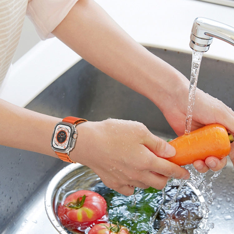 For Apple Watch Ultra 49mm PC Hollow Electroplating Protective Case(Carbon Fibre) - Watch Cases by PMC TechLife | Online Shopping South Africa | PMC TechLife | Buy Now Pay Later Mobicred