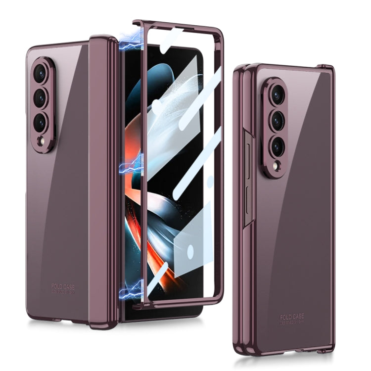 For Samsung Galaxy Z Fold4 GKK Integrated Magnetic Hinged Phantom Phone Case(Wine Red) - free shipping - PMC TechLife - Order now!