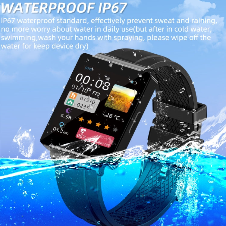 KS01 1.85 Inch Smart Watch Supports Blood Glucose Detection, Blood Pressure Detection, Blood Oxygen Detection(Black) - Smart Watches by PMC TechLife | Online Shopping South Africa | PMC TechLife | Buy Now Pay Later Mobicred