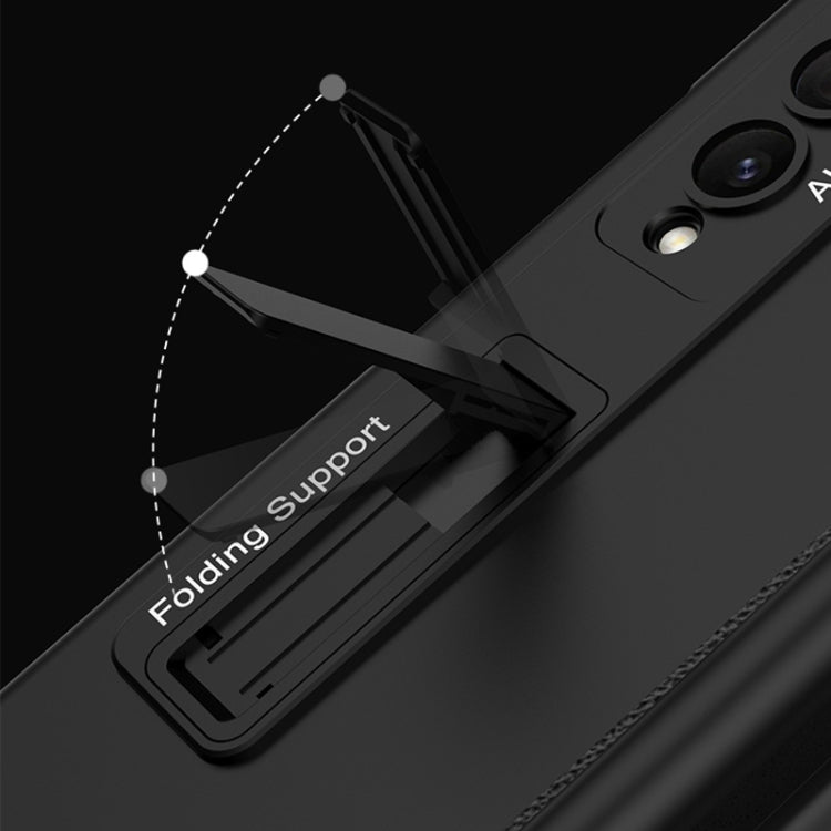 For Samsung Galaxy Z Fold4 GKK Magnetic Hinge Flip Phone Case with Pen Holder & Holder(Green) - free shipping - PMC TechLife - Order now!