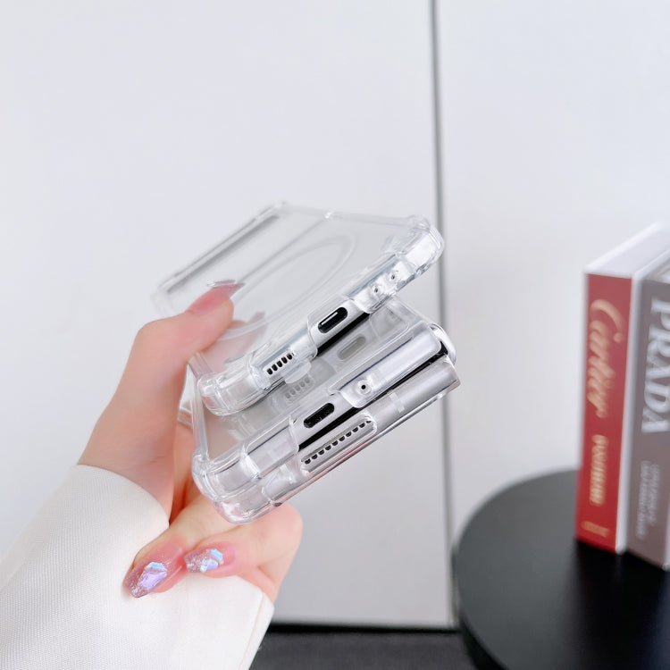 For Samsung Galaxy Z Flip3 5G Magsafe Magnetic Transparent Shockproof Phone Case - Galaxy Phone Cases by PMC TechLife | Online Shopping South Africa | PMC TechLife