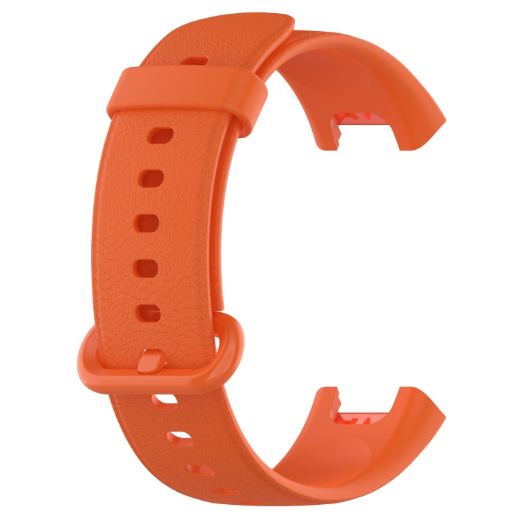 For Xiaomi MI Watch Lite / Redmi Watch Litchi Texture Leather Watch Band(Orange) - free shipping - PMC TechLife - Order now!